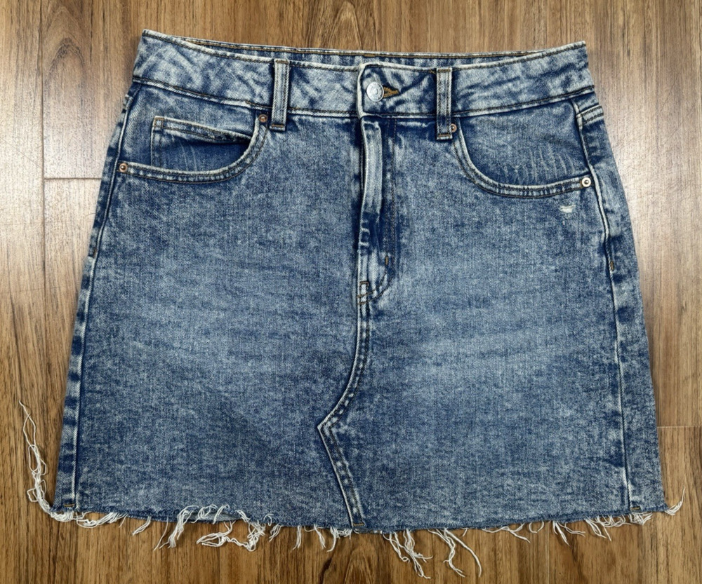 Wild Fable Denim Skirt Raw Hem Mini 5-Pocket - Size 10